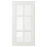 STENSUND glass door, white, 30x60 cm