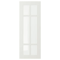 STENSUND glass door, white, 30x80 cm