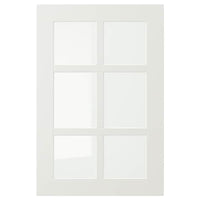 STENSUND glass door, white, 40x60 cm