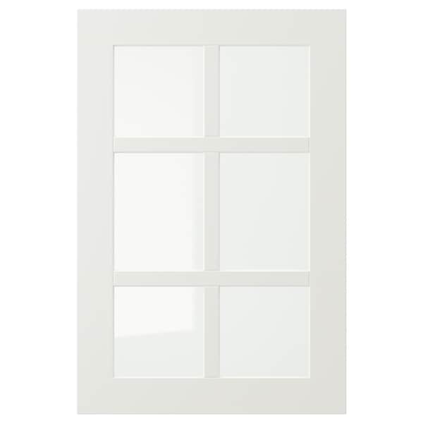 STENSUND glass door, white, 40x60 cm