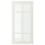 STENSUND glass door, white, 40x80 cm