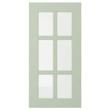 STENSUND glass door, light green, 30x60 cm