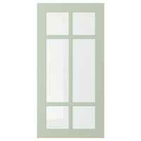 STENSUND glass door, light green, 40x80 cm
