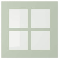 STENSUND glass door, light green, 40x40 cm