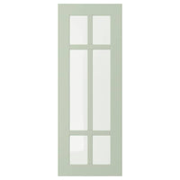 STENSUND glass door, light green, 30x80 cm