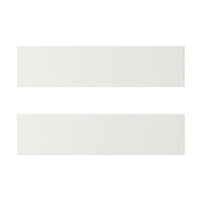 STENSUND drawer front, white, 40x10 cm, 2 pack