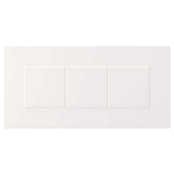 STENSUND drawer front, white, 40x20 cm