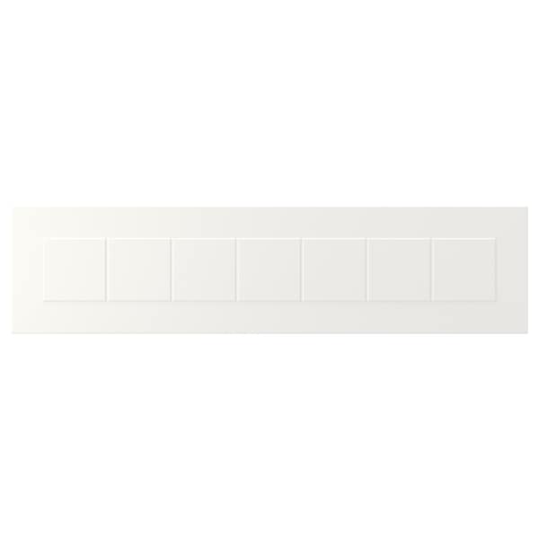 STENSUND drawer front, white, 79.7x19.7 cm