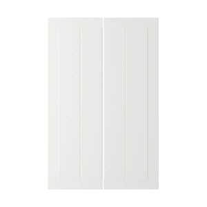 STENSUND - 2-p door f corner base cabinet set, white, 25x80 cm - best price from Maltashopper.com 70450570
