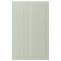 STENSUND 2-p door f corner base cabinet set, light green, 25x80 cm