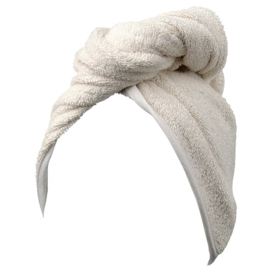 STJÄRNBUSKE - Hair towel wrap, natural - best price from Maltashopper.com 50540181
