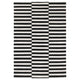 STOCKHOLM rug, flatwoven, handmade/striped black/off-white, 170x240 cm