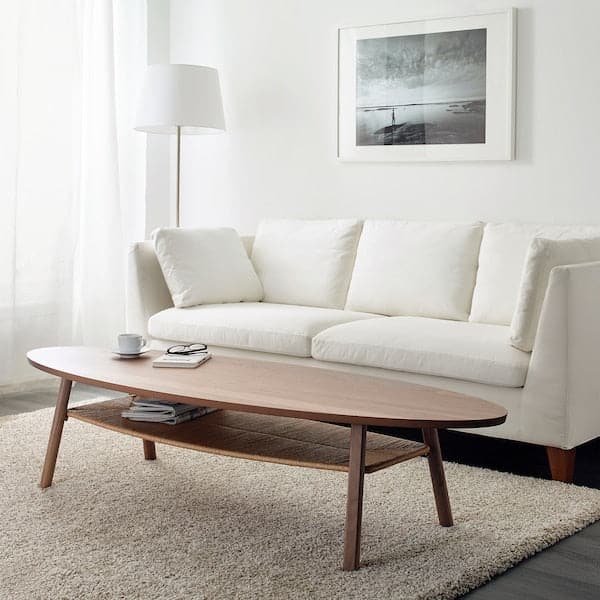 Ikea STOCKHOLM - Coffee table, walnut veneer, 180x59 cm