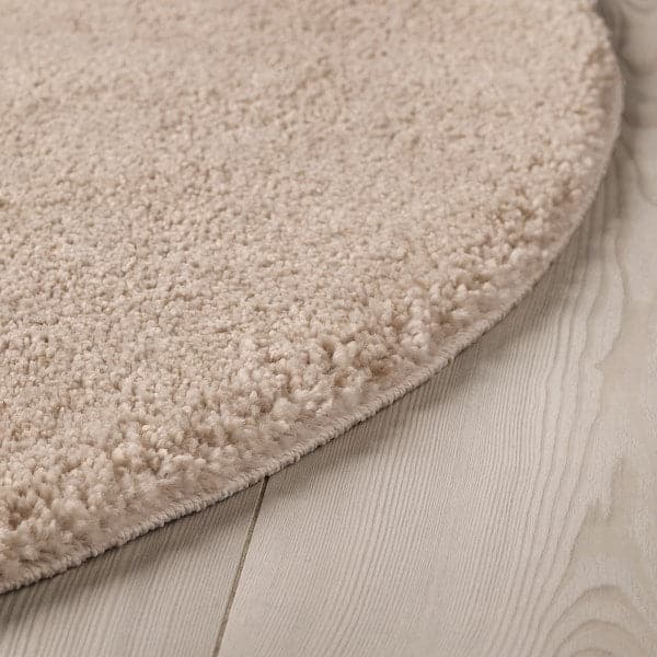 Ikea STOENSE Carpet, short hair - dirty white 130 cm , 130 cm