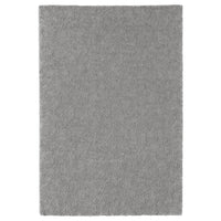 STOENSE rug, low pile, medium grey, 133x195 cm