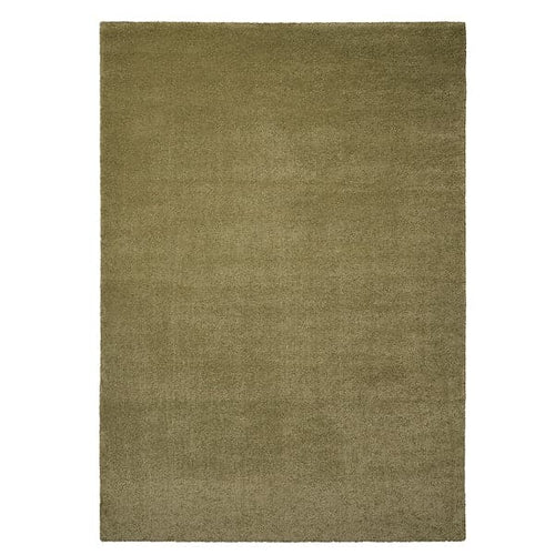 STOENSE - Rug, low pile, light olive-green, 170x240 cm