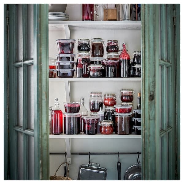 Ikea STÖRTSKÖN - Scented pillar candle, Berries/red, 30 hr