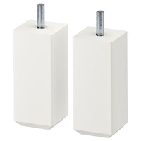 STUBBARP leg, white, 44 mmx100 mmx44 mm cm, 2 pack