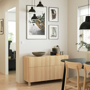 STUBBARP - Leg, white stained oak effect - best price from Maltashopper.com 20293568