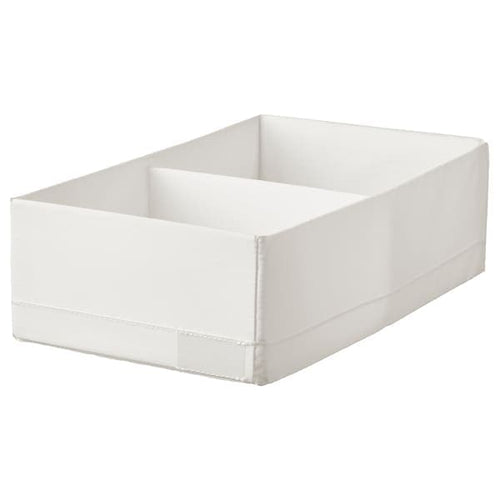 STUK - Box with compartments, white, 20x34x10 cm