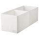 STUK box with compartments, white, 20x51x18 cm