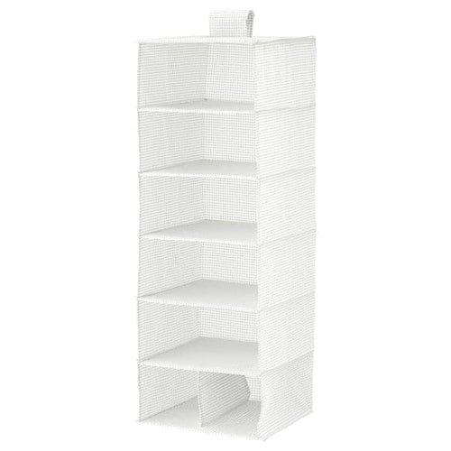 STUK - Storage with 7 compartments, white/grey, 30x30x90 cm