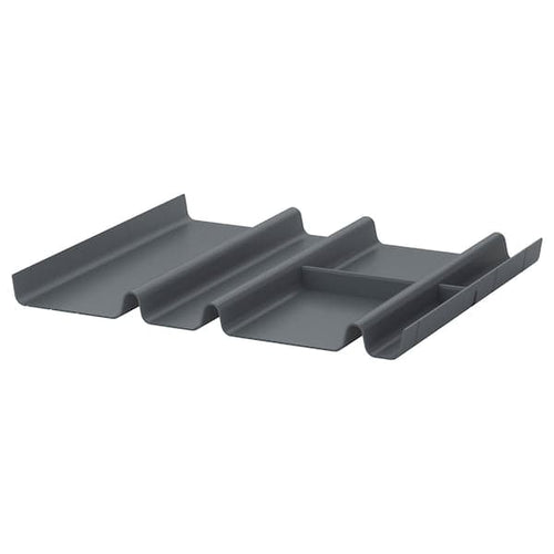 SUMMERA - Drawer insert with 6 compartments, anthracite , 44x37 cm