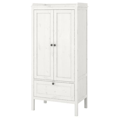 SUNDVIK - Wardrobe, white, 80x50x171 cm