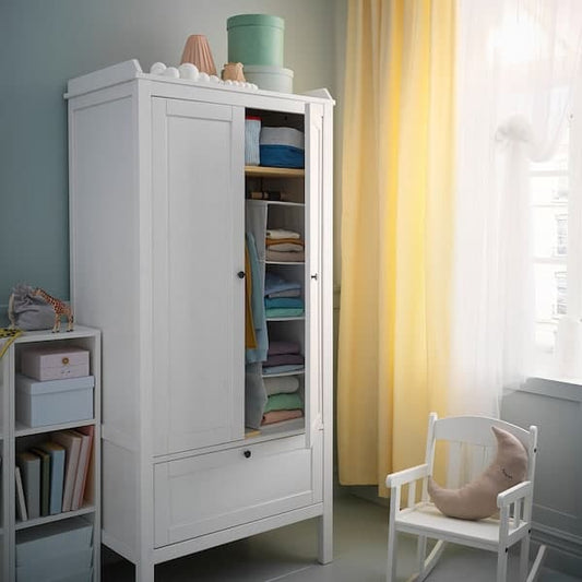 SUNDVIK - Wardrobe, white, 80x50x171 cm - best price from Maltashopper.com 10269696