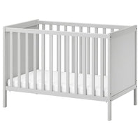 SUNDVIK cot, grey, 60x120 cm