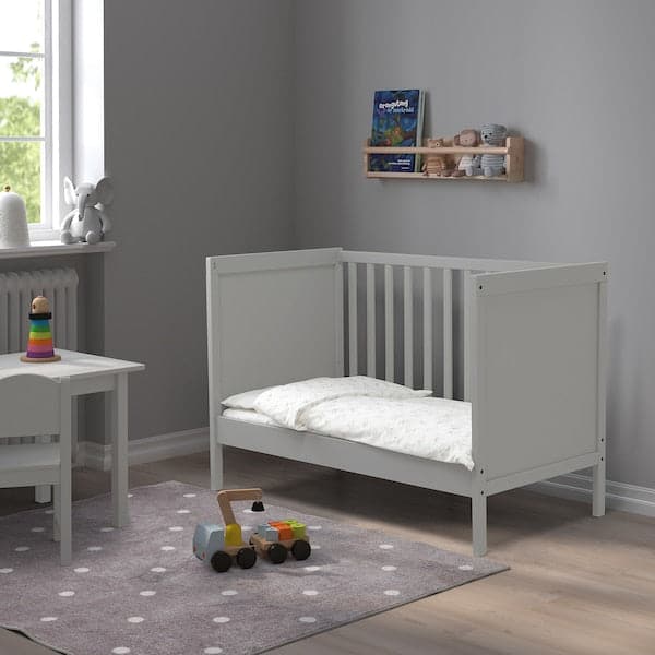 Ikea SUNDVIK Cot - grey 60x120 cm , 60x120 cm