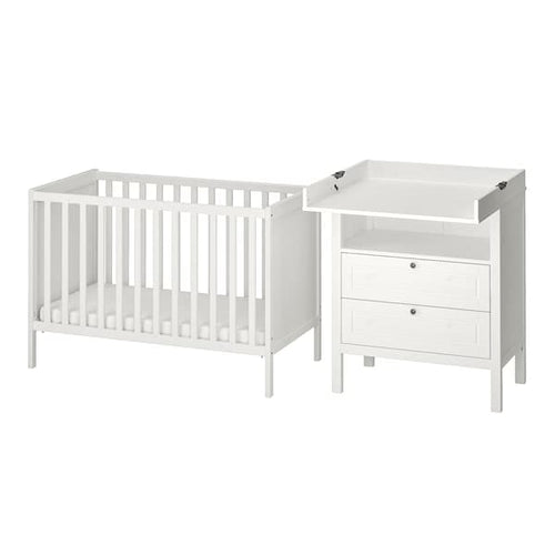 SUNDVIK - Set of 2 baby furniture, white, , 60x120 cm
