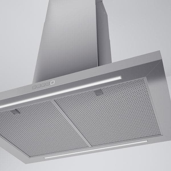 SVÄVANDE Ceiling suction hood - stainless steel 90 cm , 90 cm - best price from Maltashopper.com 40389089
