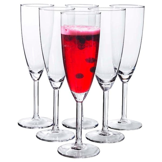Ikea SVALKA - Champagne glass, clear glass, 21 cl