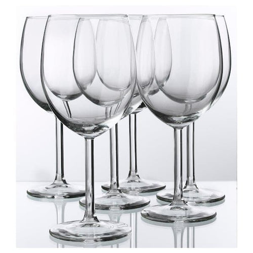 SVALKA - Wine glass, clear glass, 30 cl