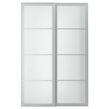 SVARTISDAL pair of sliding doors, white paper effect, 150x236 cm