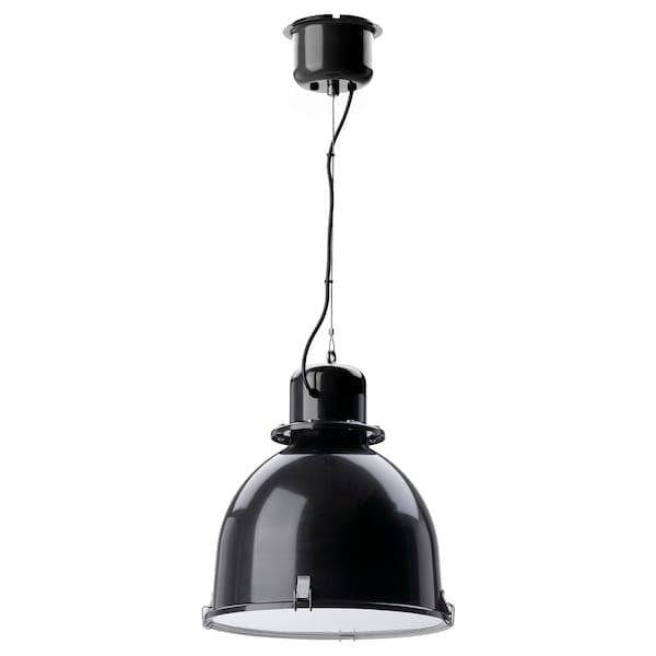 Ikea SVARTNORA - Pendant lamp, black, 38 cm