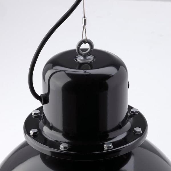 Ikea SVARTNORA - Pendant lamp, black, 38 cm