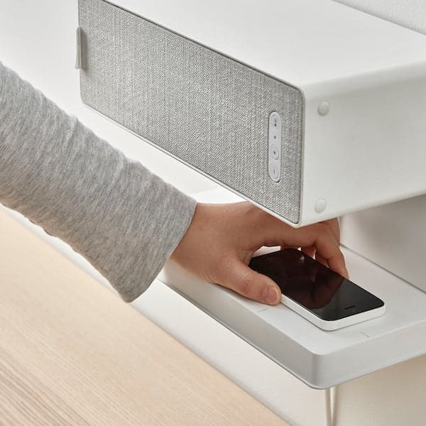 SYMFONISK - Shelf w wireless charger, white - best price from Maltashopper.com 20521056