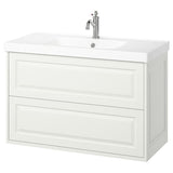 TÄNNFORSEN / ORRSJÖN wash-stnd w drawers/wash-basin/tap, white, 102x49x69 cm