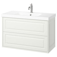TÄNNFORSEN / ORRSJÖN wash-stnd w drawers/wash-basin/tap, white, 102x49x69 cm