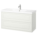TÄNNFORSEN / ORRSJÖN wash-stnd w drawers/wash-basin/tap, white, 122x49x69 cm