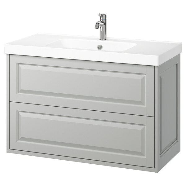 Ikea TÄNNFORSEN / ORRSJÖN - Washbasin/drawer unit/misc, light grey,102x49x69 cm