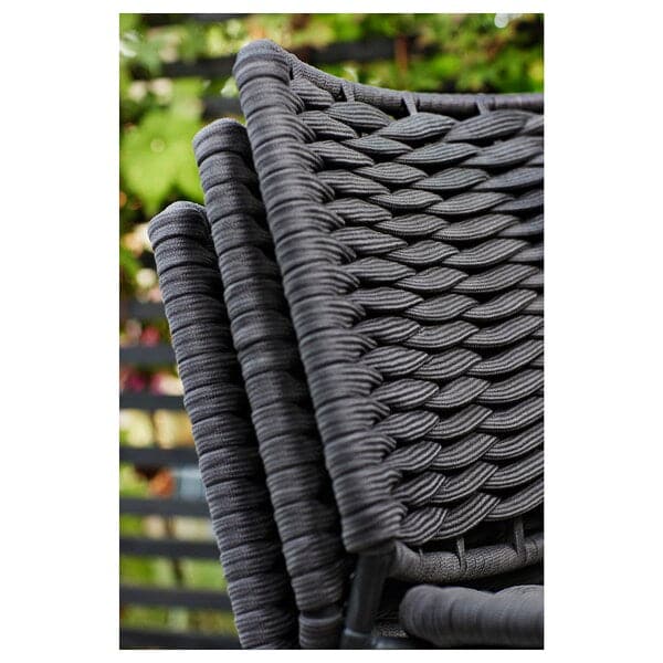 TEGELÖN - Chair, in/outdoor, dark grey/black - best price from Maltashopper.com 00503807