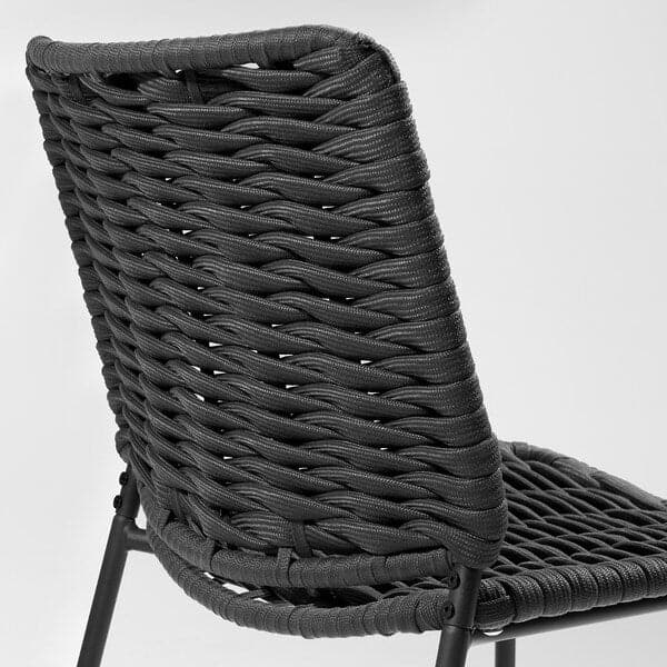 TEGELÖN - Chair, in/outdoor, dark grey/black - best price from Maltashopper.com 00503807