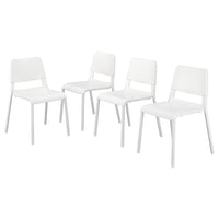 TEODORES chair, white, 4 pack