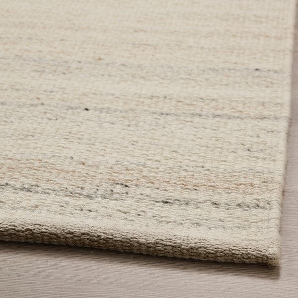 Ikea TIDTABELL - Rug, flatwoven, beige, 133x195 cm
