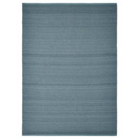 TIDTABELL rug, flatwoven, grey-blue, 133x195 cm