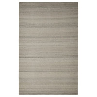 TIDTABELL rug, flatwoven, grey, 133x195 cm