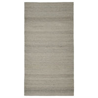 TIDTABELL rug, flatwoven, grey, 80x150 cm